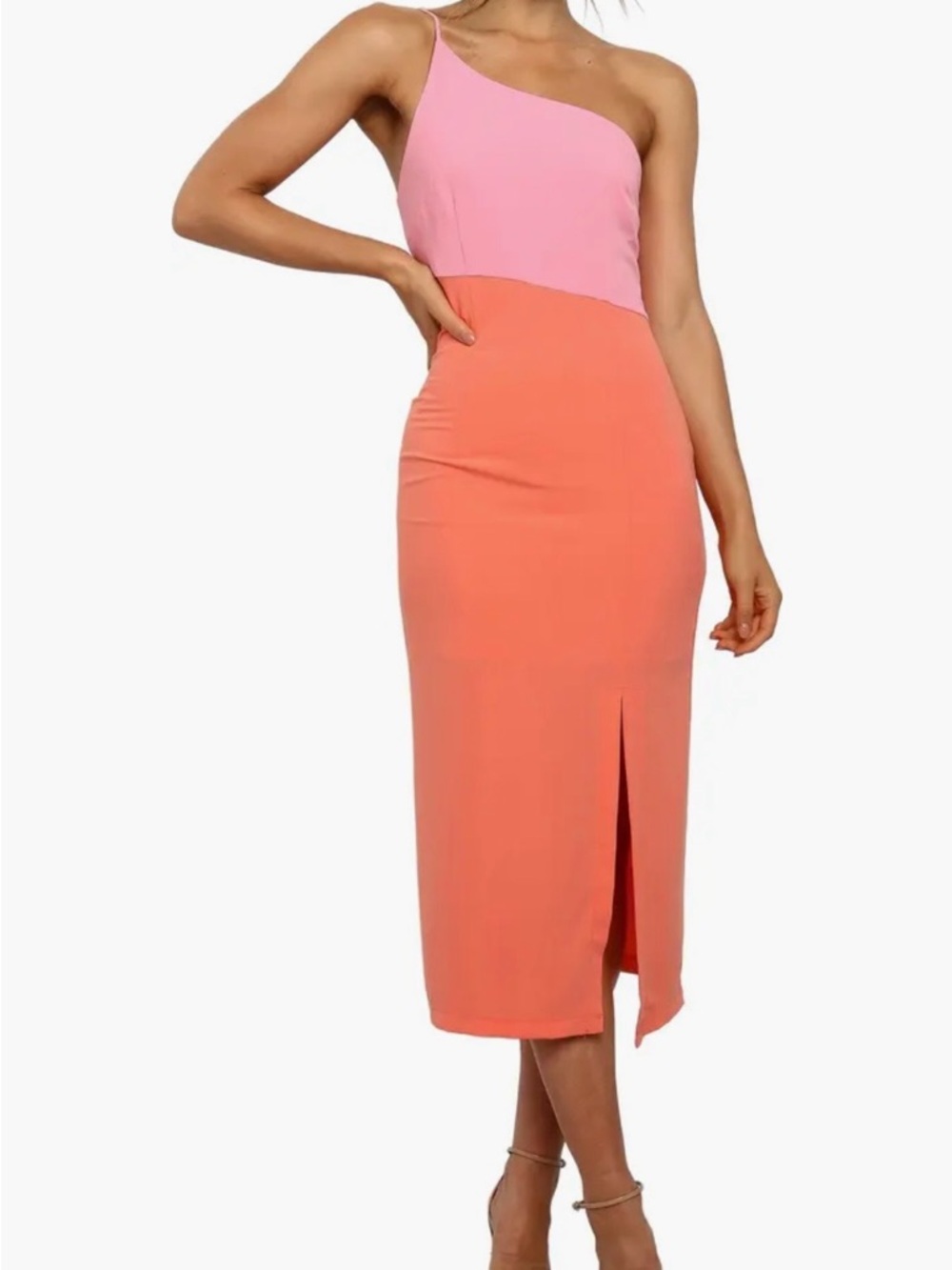 Xiomar One-Shoulder Midi Dress